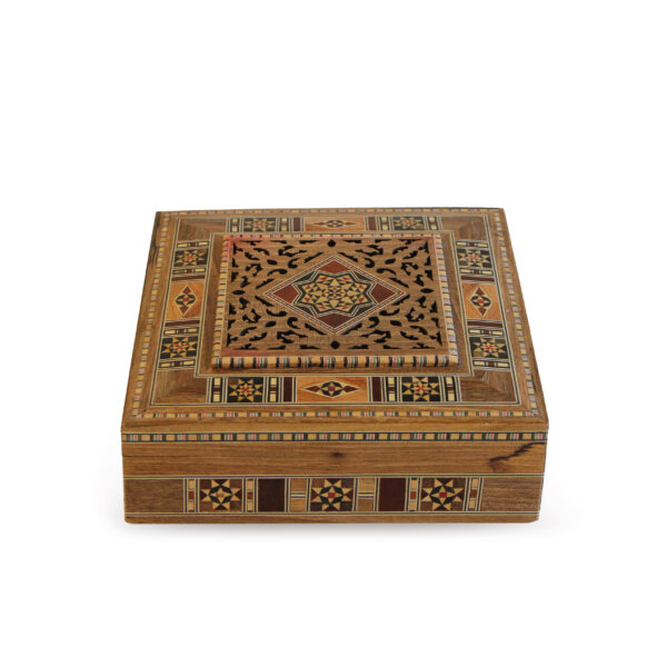 Luxurious Damascene Mosaic Arabic Sweets Box - Image 2