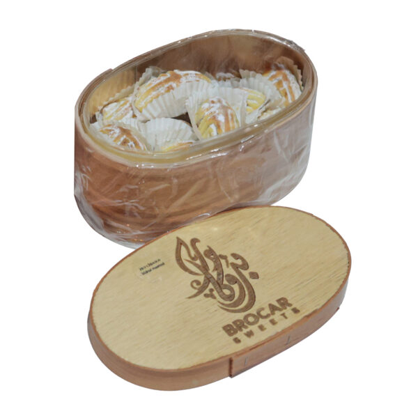 Walnut Maamoul – 750g | Traditional Middle Eastern Date-Free Cookie In Premium Oval Wooden Box